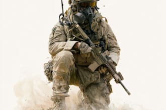 draw military themed illustrations