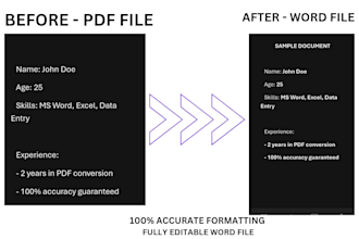convert PDF, odt, images to word