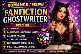 romance story ghostwriter nsfw anime fanfiction erotic erotica smut bdsm kinky