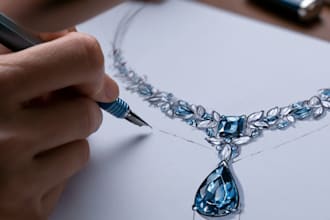 make jewelry design in hand sketchs