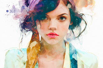 illustrate anything in watercolor style