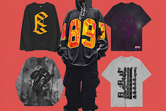 design of streetwear varsity jacket, letterman and clothing