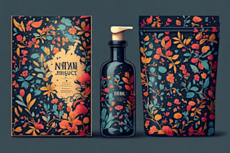 create a professional product packaging art