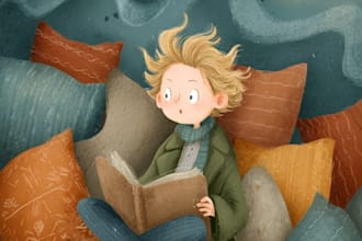 children book cover and children book illustrations