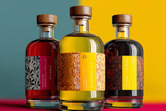design product label and packaging design