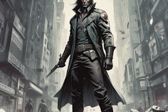 illustrate graphic novel and comic book pages