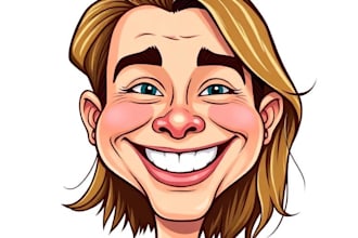 draw custom digital cartoon caricatures for you