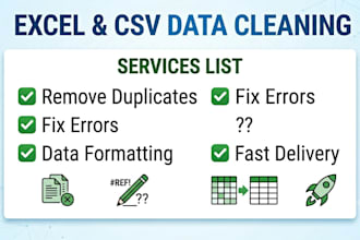 clean, scrub and format your messy data in excel or CSV