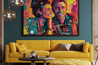 abstract painting art or color abstract art