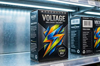 design creative box, pouch and label packaging design