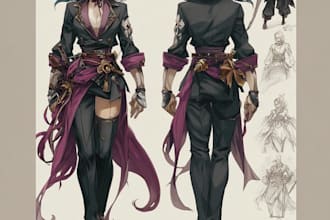 draw character sheet or reference sheet