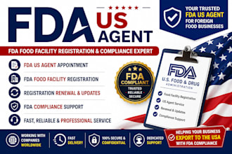 serve as your fda US agent for food facility registration renewal
