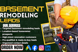 generate 600 qualified basement remodeling leads monthly using fb google ads
