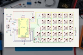 design custom rp2040, qmk keyboard and 12v chaser pcb project