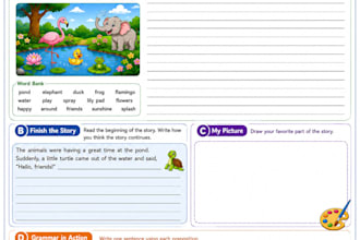 design creative worksheets for kids