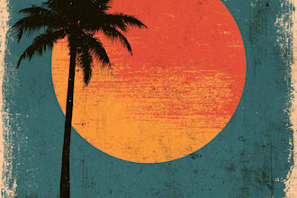 make a cool retro, vintage, old school poster for anything