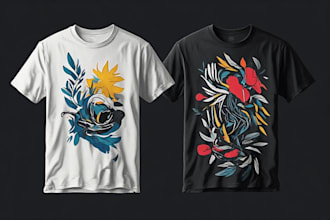 do awesome t shirt design and graphic t shirt design