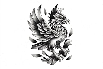 make a traditional or neo traditional oldschool tattoo