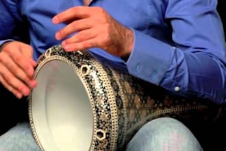 record conga, bongos, cajon, djembe, bodhran,tambourine and  darbuka percussion
