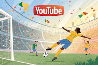 design youtube thumbnail for sports channel