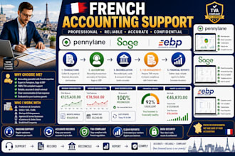 provide accounting support in pennylane, sage, and ebp