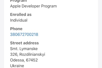 create apple developer account for u