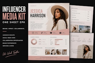 design influencer media kit press kit epk one sheet dj press kit for influencer