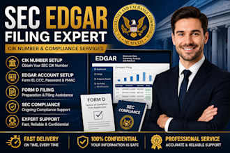 handle sec edgar filing, cik number and compliance services