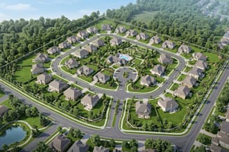 create real estate map, property location map and site plan map