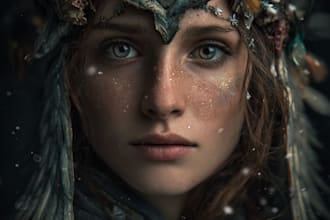 create fantasy character portrait art