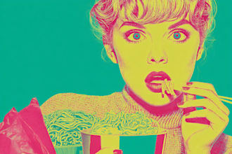 create amazing food pop art illustration for your restaurant