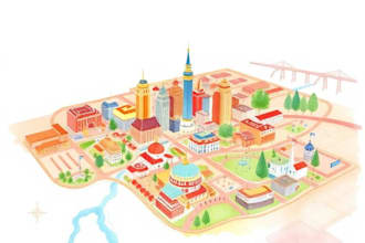 design elegant hand painted watercolor maps for events