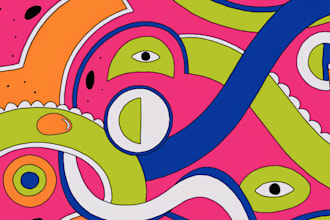 create seamless pattern design and textile print design