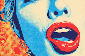 design vintage pop art food posters and advertisements
