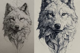 draw minimalist one line tattoo or anything