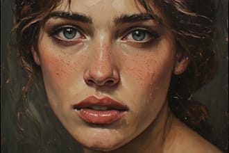 illustrate a beautiful oil painting masterpiece