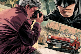 draw a custom cover art for your comic, book or podcast