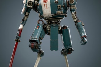 design sci fi mecha and robot concept art