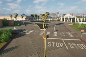 build a realistic roblox city, town or urban environment, roblox map builder