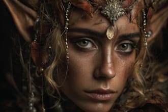 paint a realistic or fantasy portrait