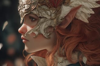 create fantasy character portrait art