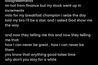 be your creative song lyrics writer
