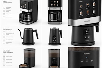 develop smart coffee maker smart kettle food dispenser pcb housing 3d cad design