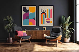 do minimalist boho art and abstract printable wall art
