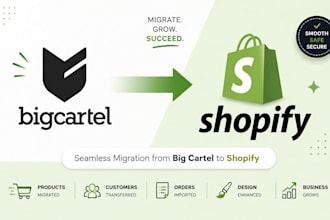 migrate big cartel shop to shopify with full product transfer