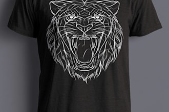 create a professional trendy t shirt design