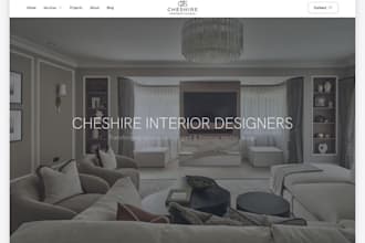design a modern wix website for interior designers and decorators