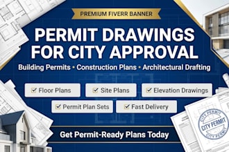 create permit drawings for city approval and permits