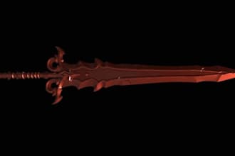make 3d swords, weapons, and game assets for roblox