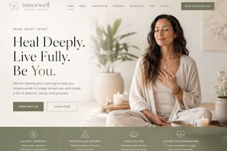 design squarespace holistic healing website wellness coach business website